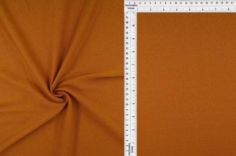 1 Yard Rib 2x1 Solid Knit Fabric, 54/56'' Wide Polyester Spandex Blend