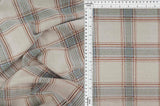 Double Knit Jacquard Plaid Fabric 1 Yard Soft Stretch Classic Pattern 58/60" Wide
