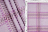 Double Knit Jacquard Plaid Fabric 1 Yard Soft Stretch Classic Pattern 58/60" Wide