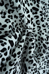 1 Yard Shiny Polyester Satin Grey Animal Print, 57/58'' Wide Fabric