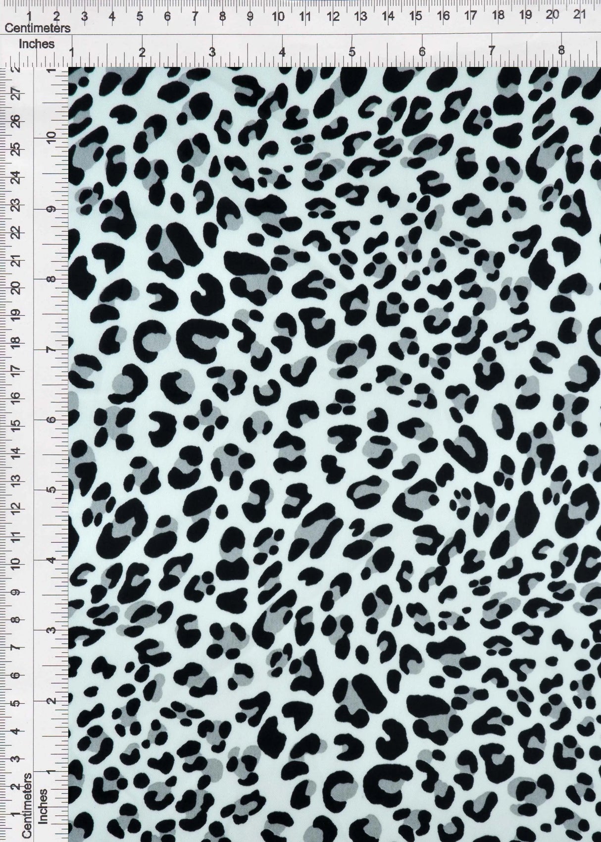1 Yard Shiny Polyester Satin Grey Animal Print, 57/58? Wide Fabric