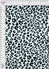 1 Yard Shiny Polyester Satin Grey Animal Print, 57/58'' Wide Fabric