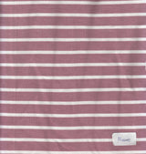 1 Yard French Terry Stripe Knit Fabric 200 GSM, 58/60'' Wide Polyester Rayon Spandex Blend