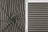 1 Yard French Terry Stripe Print Knit Fabric, 58/60'' Wide Poly Rayon Spandex Blend