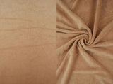 1 Yard Solid Velour Stretch Fabric Soft Plush 58/60 Inches Wide