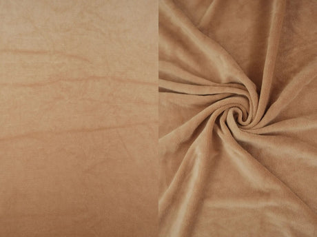 1 Yard Solid Velour Stretch Fabric Soft Plush 58/60 Inches Wide