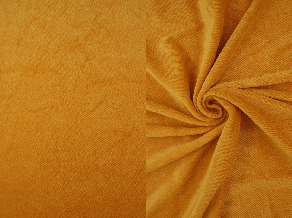 Solid Velour Fabric Soft, Plush & Stretchy 58/60" Wide