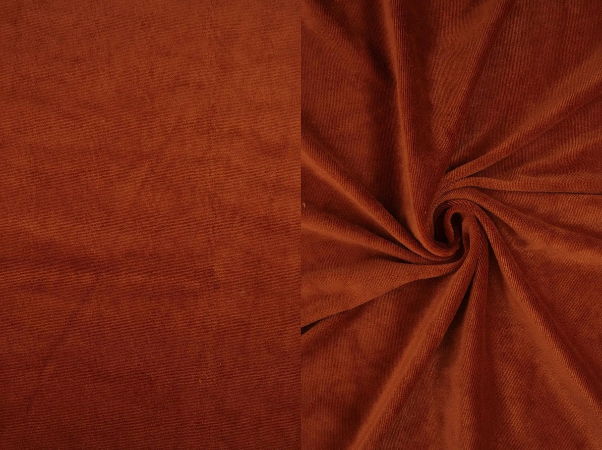 1 Yard Solid Velour Stretch Fabric Soft Plush 58/60 Inches Wide