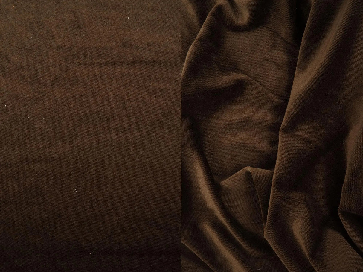 1 Yard Solid Velour Stretch Fabric Soft Plush 58/60 Inches Wide