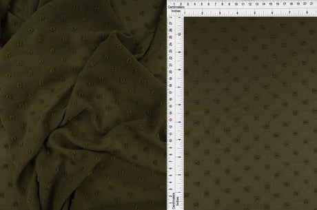 Waffle Swiss Dot Chiffon Fabric 100% Polyester 59/60? Wide