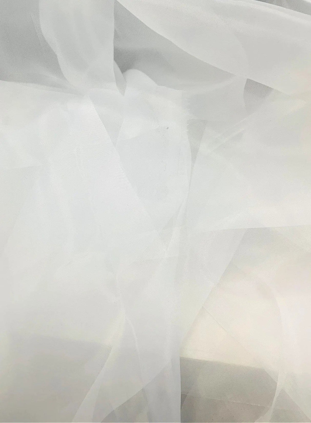 1 Yard Nylon Polyester Organza Solid Woven Fabric Sheer Lightweight 61/62" Width