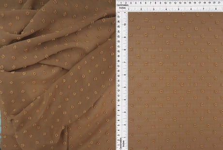 Waffle Swiss Dot Chiffon Fabric 100% Polyester 59/60? Wide