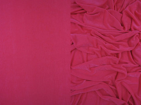 1 Yard Slinky Rib Knit Fabric 1x1 Solid Polyester Spandex Stretch 52/54 Inches