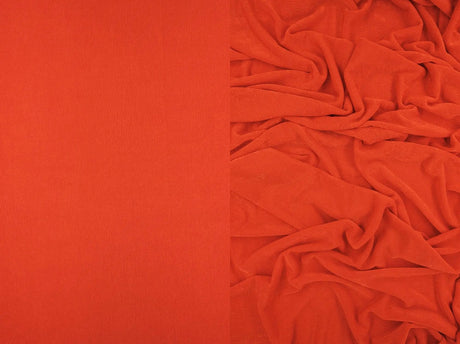 1 Yard Slinky Rib 1x1 Solid Knit Fabric 240 GSM, 52/54''  Wide Polyester Spandex Blend