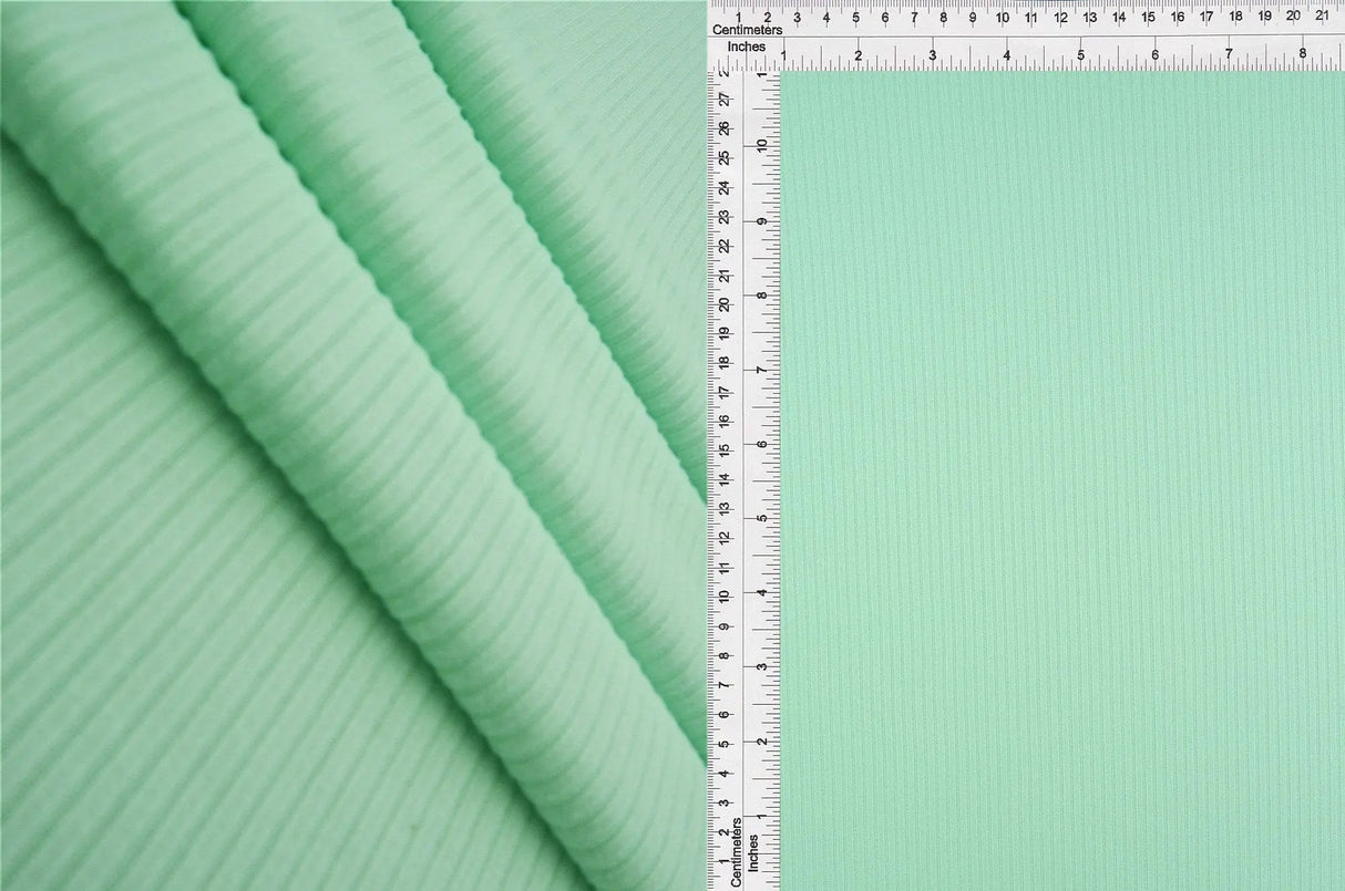 4x2 Rib Knit Fabric Soft Polyester Spandex Blend for Stylish Apparel Projects 58/60" Wide