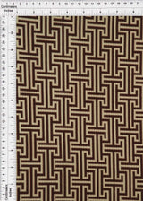1 Yard Yummy Rib Geo Greek Retro Print Fabric 180 GSM Polyester Spandex Blend 58/60" Width