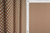 4x2 Yummy Rib Retro Geometric Fabric, Stretch Knit Windowpane Print 58/60" Wide
