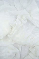 Waffle Swiss Dot Chiffon Fabric 100% Polyester 59/60'' Wide