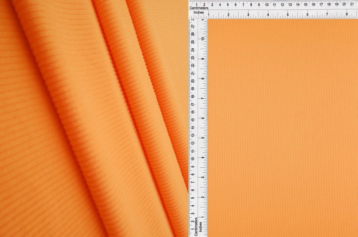 2x1 Yummy Solid Rib Knit Fabric Soft Stretch, 58/60'' Wide Polyester Spandex