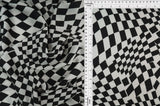 Bubble Satin Checker Fabric Stretch Polyester Woven, 58/59" Wide