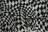 Bubble Satin Checker Fabric Stretch Polyester Woven, 58/59" Wide