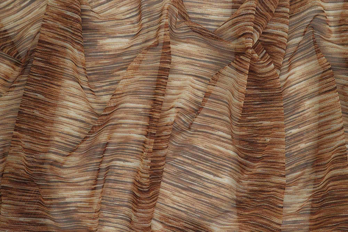 1 Yard Melange Missoni Space Dye Mesh Knit Fabric Lightweight Stretch 54 Inches Wide