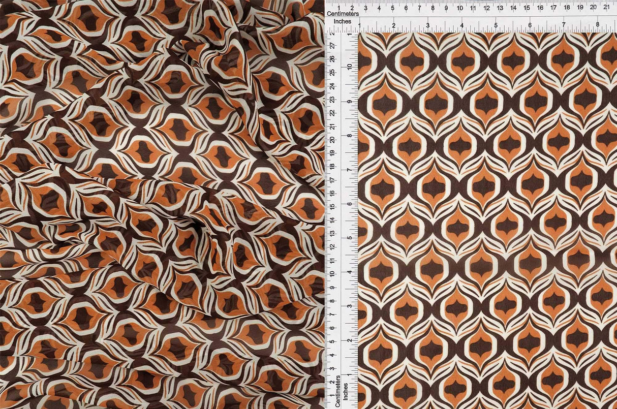 1 Yard Brown Terracotta Lightweight Fabric 57/58" Wide