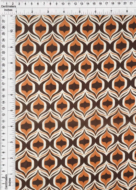1 Yard Brown Terracotta Lightweight Fabric 57/58" Wide