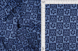 Double Knit Jacquard Flower Checker Fabric 1 Yard Soft Stretch Textured 58/60" Wide