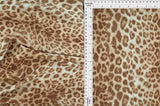 1 Yard Techno Crepe Animal Print Knit Fabric 220 GSM, 58/60'' Wide Polyester Spandex Blend