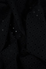 Solid Knit Jacquard Eyelet Fabric Stretch Textured Material, 58/60" Wide