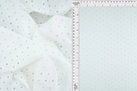 Knit Jacquard Eyelet Solid Fabric Stretch Polyester Spandex 58/60 Inches Wide