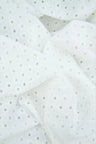 Solid Knit Jacquard Eyelet Fabric Stretch Textured Material, 58/60" Wide