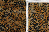 Techno Crepe Leopard Print Knit Animal Stretch Fabric, 58/60" Wide