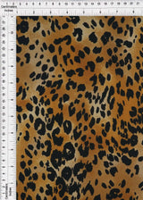 Techno Crepe Leopard Print Knit Animal Stretch Fabric, 58/60" Wide
