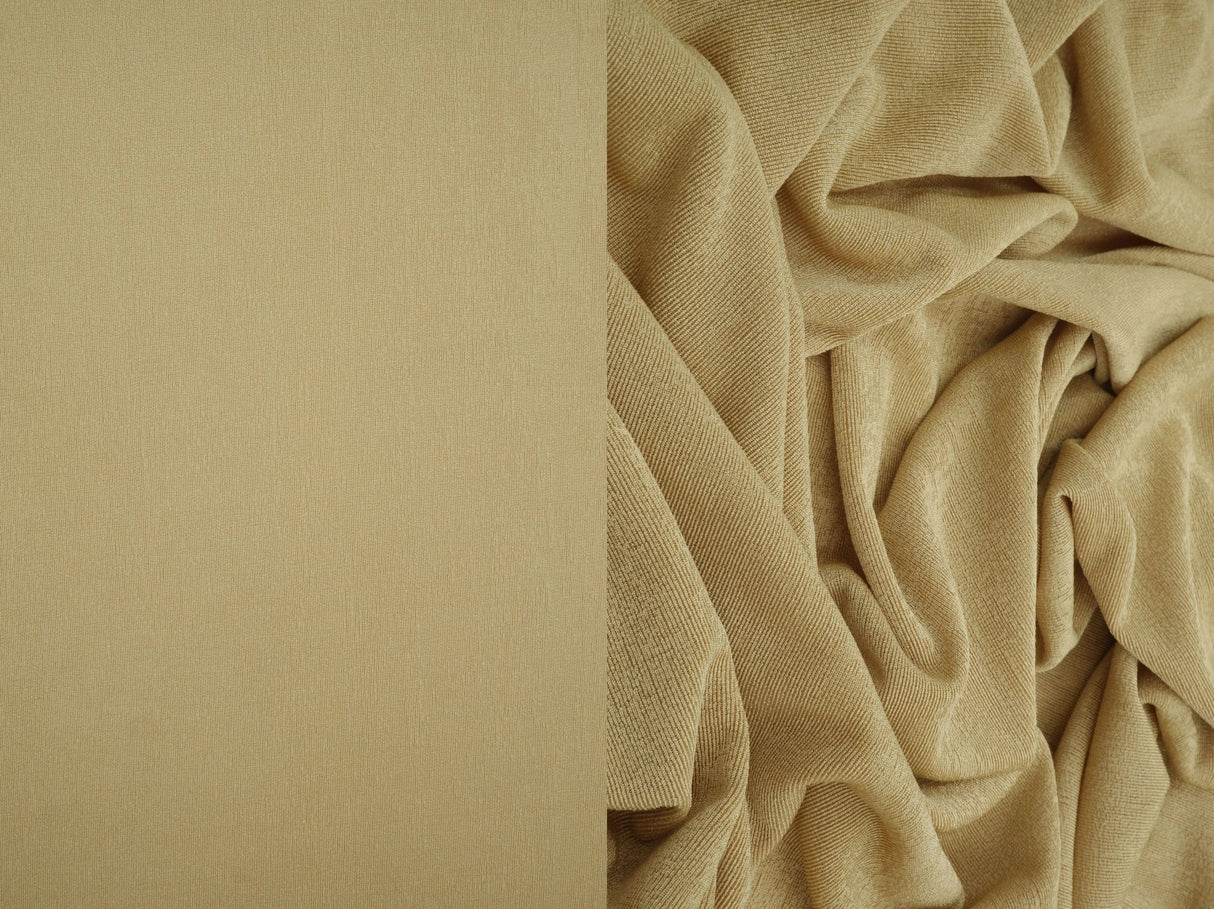 1 Yard Slinky Rib 1x1 Solid Knit Fabric 240 GSM, 52/54? Wide Polyester Spandex Blend