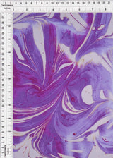 1 Yard Violet Marble Brushed DTY Knit Fabric Soft Stretch Material 58/60" Wide