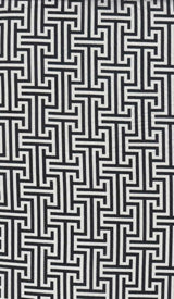 1 Yard 96% Polyester 4% Spandex Double Knit Geo Greek Retro Print Fabric 58/60" Width