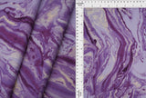 1 Yard Polyester Spandex Yummy Rib Knit Fabric Marble Print Soft Stretch 58/60"