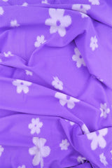 DTY Brushed Floral Knit Fabric Soft Stretch Flower Print 58/60" Wide