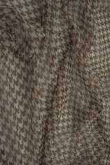 1 Yard Polyester Spandex 80 GSM Mesh Fabric Houndstooth Print Lightweight Stretch Soft 54" Width