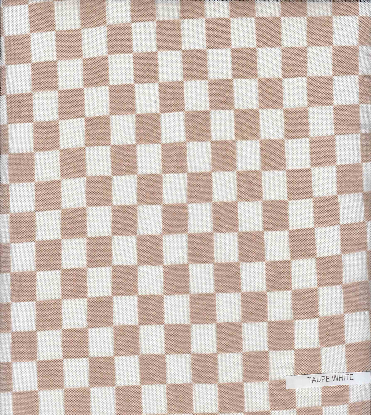 1 Yard Polyester Spandex Mesh Fabric Checkered Geometric Print Lightweight Stretch 54" Width