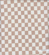 1 Yard Polyester Spandex Mesh Fabric Checkered Geometric Print Lightweight Stretch 54" Width