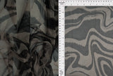 1 Yard Geometric Mesh Fabric 1 Yard Lightweight Stretch Sheer Print 54" Wide