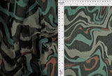 1 Yard Polyester Spandex 80 GSM Mesh Fabric Geometric Print Lightweight Stretch Soft 54" Width