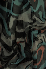 1 Yard Polyester Spandex 80 GSM Mesh Fabric Geometric Print Lightweight Stretch Soft 54" Width