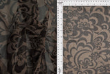 1 Yard Polyester Spandex 80 GSM Mesh Fabric Floral Big Flower Print Lightweight Stretch 54" Width