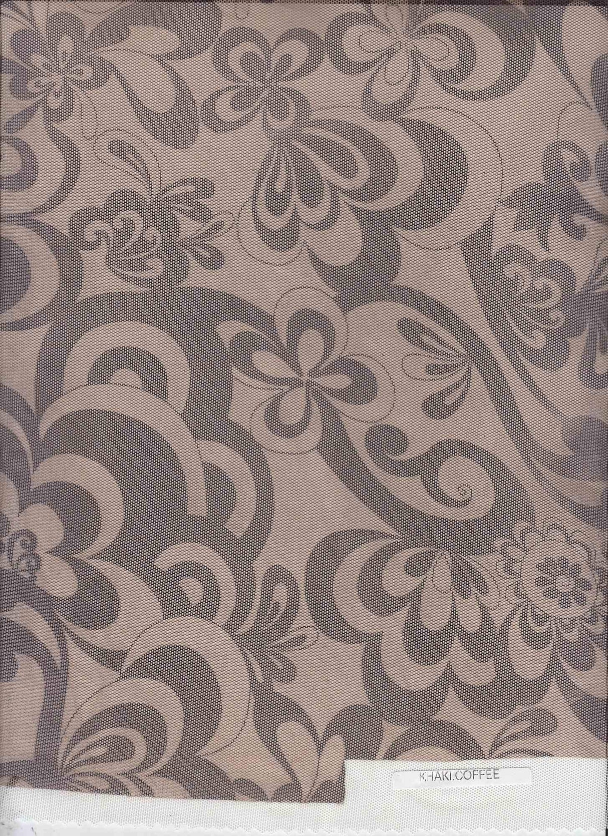 1 Yard Polyester Spandex 80 GSM Mesh Fabric Floral Big Flower Print Lightweight Stretch 54" Width