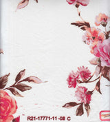 Brushed DTY Floral Fabric Soft Stretch Flower Print Knit 58/60" Wide