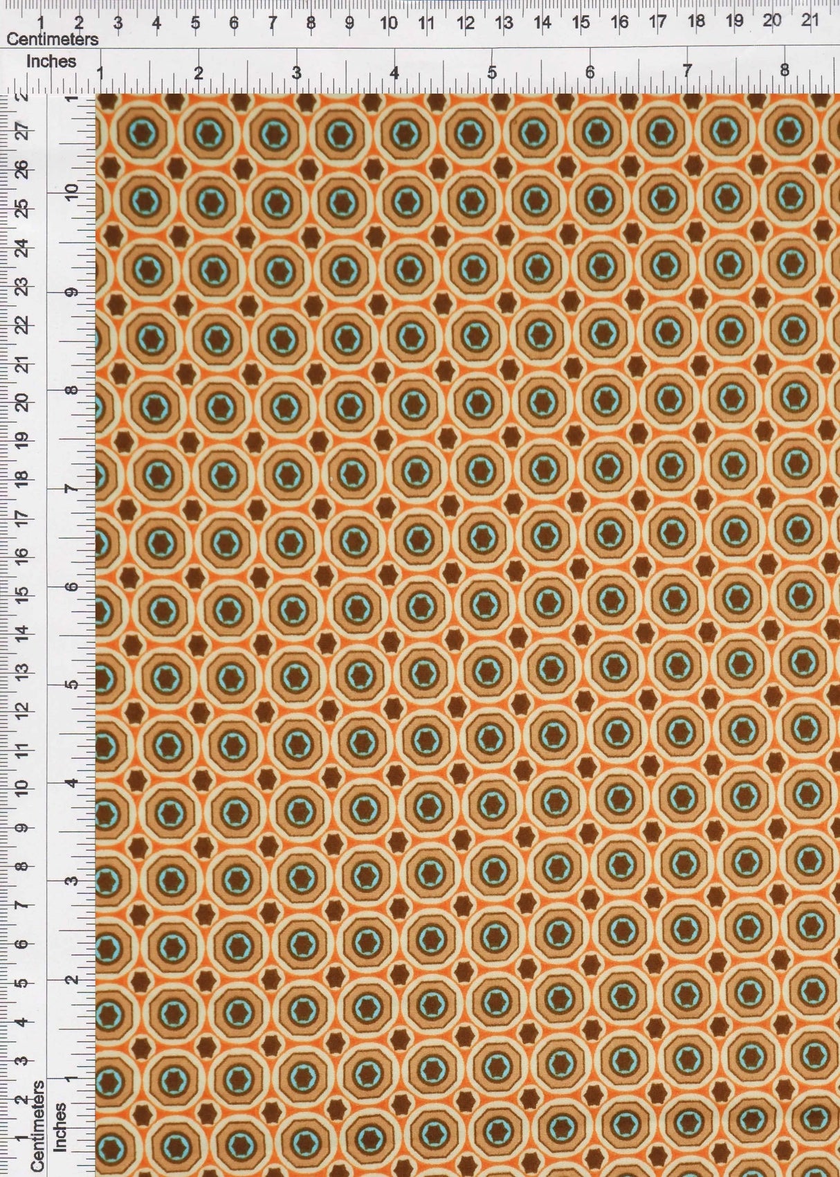 DTY Brushed Geometric Print Fabric, Soft Lightweight Design Stretch Knit, 58/60" Wide
